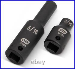 48 Pc. 1/4 Drive 6 Pt. Impact Socket Set, Standard & Deep, SAE/Metric 48 Pc. 1/4 Drive 6 Pt. Impact Socket Set, Standard & Deep, SAE/Metric