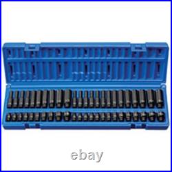 48 Pc. 1/4 Standard and Deep SAE and Metric Socket Set 9748 GREY PNEUMATIC