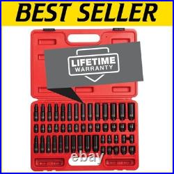 48-Piece 1/4 Drive Impact Socket Set, SAE & Metric