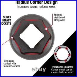 48-Piece 1/4 Drive Impact Socket Set, SAE & Metric