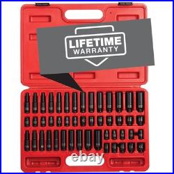 48-Piece Cr-Mo Alloy Steel Socket Set, SAE/Metric 48-Piece Cr-Mo Alloy Steel Socket Set, SAE/Metric