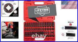 48-Piece Cr-Mo Alloy Steel Socket Set, SAE/Metric