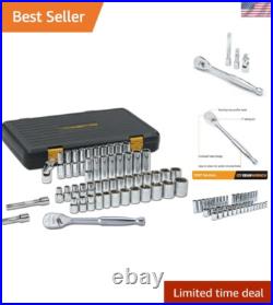 49 Pc. 1/2 Drive 6 Pt. 120XP Mechanics Tool Set, Standard & Deep, SAE/Metric