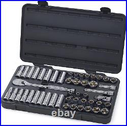 49 Pc. 1/2 Drive 6 Pt. Socket Set, Standard/Deep, Sae/Metric 80700D