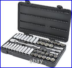 49 Pc. 1/2 Drive 6 Pt. Socket Set, Standard/Deep, Sae/Metric 80700D