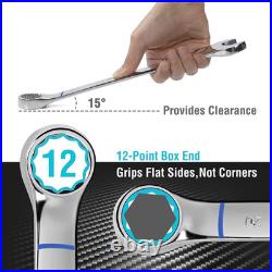 52-Piece Combination Set, 32 PCS Combo & 20 PCS Stubby, SAE & Metric, CR-V Stee