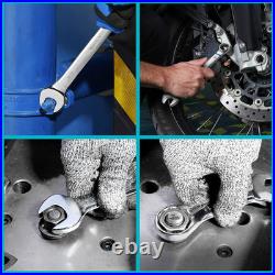 52-Piece Combination Set, 32 PCS Combo & 20 PCS Stubby, SAE & Metric, CR-V Stee