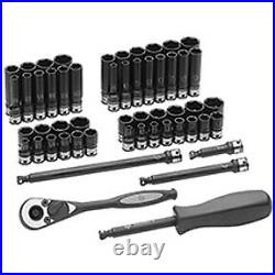 53 Pc. 1/4 Drive 6 Point SAE & Metric Standard and Deep Duo-Socket Set 89653CRD