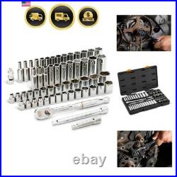 56 Pc. 3/8 Drive 6 Pt. 120XP Mechanics Tool Set, Standard & Deep, SAE/Metric