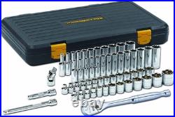 56 Pc. 3/8 Drive 6 Pt. 120XP Mechanics Tool Set, Standard & Deep, SAE/Metric