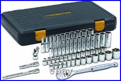 56 Pc. 3/8 Drive 6 Pt. 120XP Mechanics Tool Set, Standard & Deep, SAE/Metric