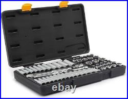 56 Pc. 3/8 Drive 6 Pt. 120XP Mechanics Tool Set, Standard & Deep, SAE/Metric