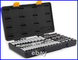 56 Pc. 3/8 Drive 6 Pt. 120XP Mechanics Tool Set, Standard & Deep, SAE/Metric