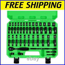 56-Piece Standard SAE & Metric Impact Socket Set