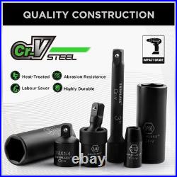 56-Piece Standard SAE & Metric Impact Socket Set