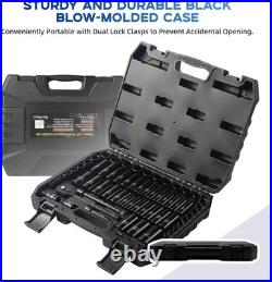 64-Piece SAE & Metric Socket Set with 72-Tooth Ratchet Precision & Durability