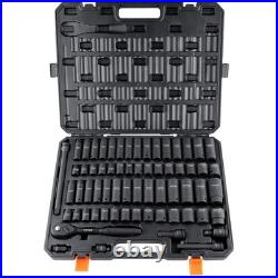 65-Piece 1/2 Drive Impact Socket Set SAE & Metric