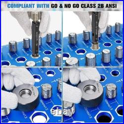 68 Nut & Bolt Thread Checker Standard & Metric Size Gauge, 26 SAE/Metric, Dril