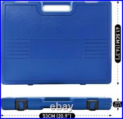 70pcs 1/2 Drive Impact Socket Set, Cr-V Steel, SAE & Metric, Standard/Deep S