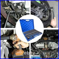70pcs 1/2 Drive Impact Socket Set, Cr-V Steel, SAE & Metric, Standard/Deep S