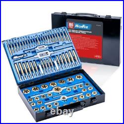 86 pcs Tap and Die Set, SAE Metric Standard, Large 86PCS
