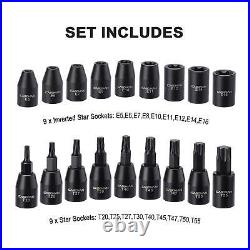 87 Pcs 3/8 Drive Master Impact Socket Set, SAE&Metric Standard, Deep, Swivel S 87 Pcs 3/8 Drive Master Impact Socket Set, SAE&Metric Standard, Deep, Swivel S