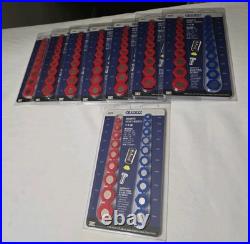 8 Packs-Expert Magnet Socket Insert Set Standard (SAE) and Metric Universal
