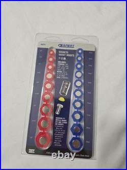 8 Packs-Expert Magnet Socket Insert Set Standard (SAE) and Metric Universal