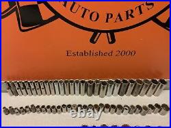 91 Pieces Vintage Craftsman 1/4 3/8 1/2 Drive Metric Standard Socket Set Tools