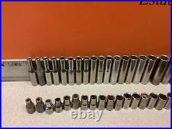 91 Pieces Vintage Craftsman 1/4 3/8 1/2 Drive Metric Standard Socket Set Tools