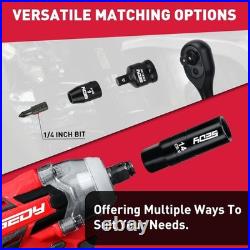 96-Piece Impact Socket Wrench Set, SAE & Metric, Cr-V Steel