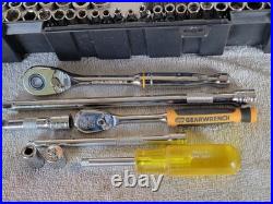 98pc GEARWRENCH CRAFTSMAN USA Mix Socket Ratchet Set 1/4 & 3/8 DR Metric SAE CS