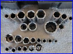 98pc GEARWRENCH CRAFTSMAN USA Mix Socket Ratchet Set 1/4 & 3/8 DR Metric SAE CS