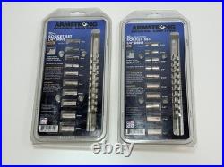 Armstrong Tools USA Metric & SAE 1/4 Drive Shallow Socket Set(s) 44-322A 15-249