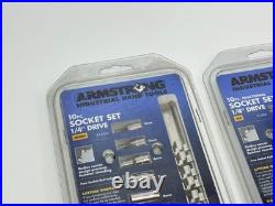 Armstrong Tools USA Metric & SAE 1/4 Drive Shallow Socket Set(s) 44-322A 15-249