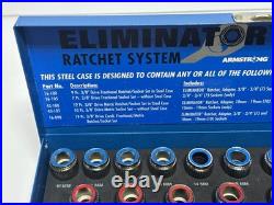 Armstrong USA 16-090 19pc 3/8 Drive ELIMINATOR SAE Metric Ratchet Socket Set