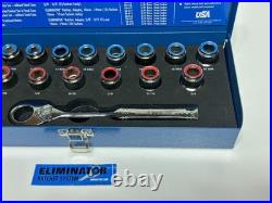 Armstrong USA 16-090 19pc 3/8 Drive ELIMINATOR SAE Metric Ratchet Socket Set