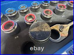 Armstrong USA 16-090 19pc 3/8 Drive ELIMINATOR SAE Metric Ratchet Socket Set