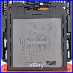 BAHCO S106 1/4 & 1/2 106 Piece Socket, Ratchet & Combination Spanner Set + Case