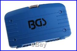BGS Germany 16-pcs 1/2 Drive Metric SAE Torx Head Socket Set 12-Point 8mm-24mm