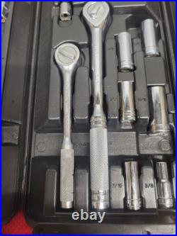 BLACKHAWK TOOLS METRIC & SAE 62 PC SOCKET SET WithCASE VTG USA