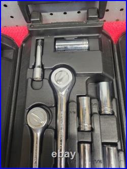 BLACKHAWK TOOLS METRIC & SAE 62 PC SOCKET SET WithCASE VTG USA