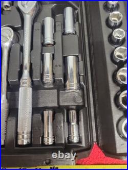 BLACKHAWK TOOLS METRIC & SAE 62 PC SOCKET SET WithCASE VTG USA