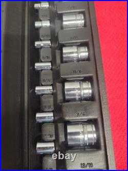BLACKHAWK TOOLS METRIC & SAE 62 PC SOCKET SET WithCASE VTG USA