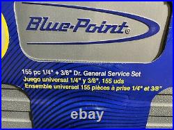BLUE-POINT BLPGSSC155 155pc 1/4 & 3/8 Dr. GENERAL SERVICE SET BRAND NEW