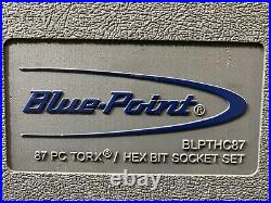 BLUE POINT TOOLS BLPTHC87 87 PIECE TORX & HEX BIT SOCKET MASTER SET with CASE