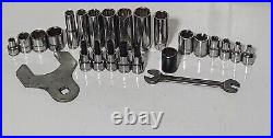 BLUE POINT by SNAP ON 25 Piece 3/8 Dr Socket Sets Wrench USA MADE TOOLS