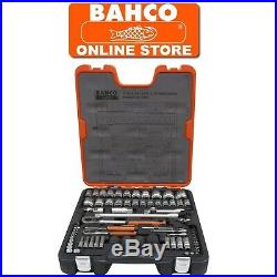 Bahco 77 Piece 1/4 And 1/2 Drive Ratchet Metric And Imperial Socket Set, S800