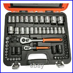 Bahco S800 77pce 1/4 & 1/2Dr Metric and Imperial Socket Set