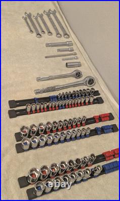 BlackHawk Proto 1/2 3/8 1/4 Drive 70+ Piece Socket Set W Extensions Metric / SAE